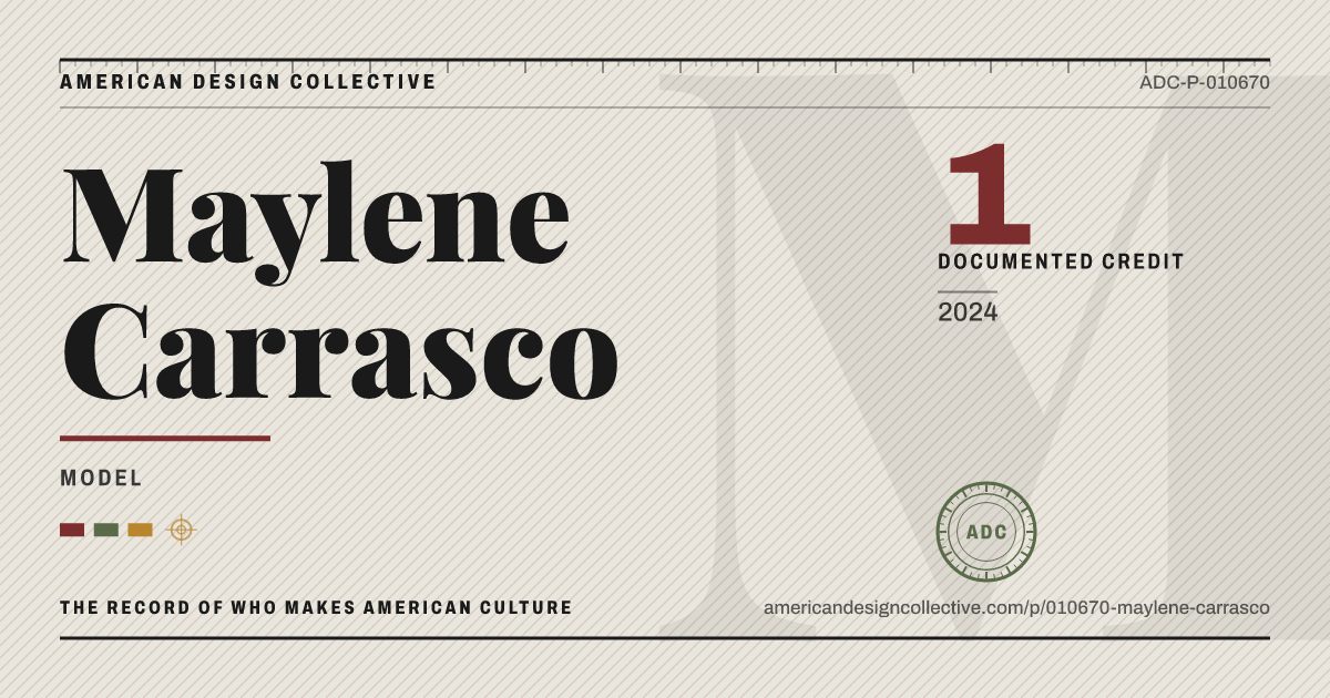 Registry card for Maylene Carrasco: the ADC seal, Maylene Carrasco, and how much is on record.