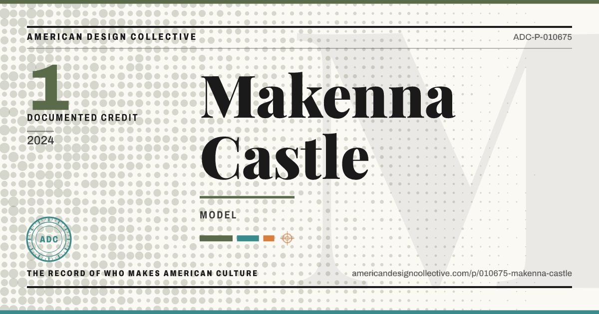 Registry card for Makenna Castle: the ADC seal, Makenna Castle, and how much is on record.