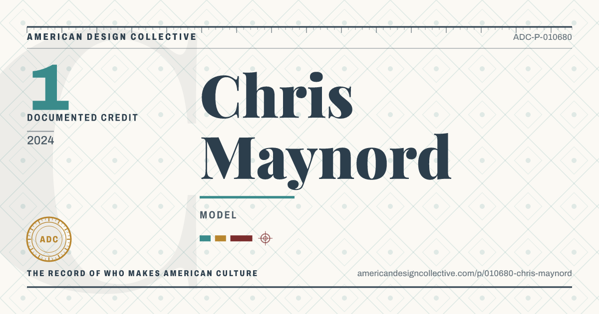 Registry card for Chris Maynord: the ADC seal, Chris Maynord, and how much is on record.