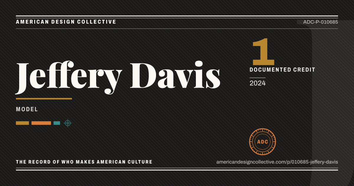 Registry card for Jeffery Davis: the ADC seal, Jeffery Davis, and how much is on record.