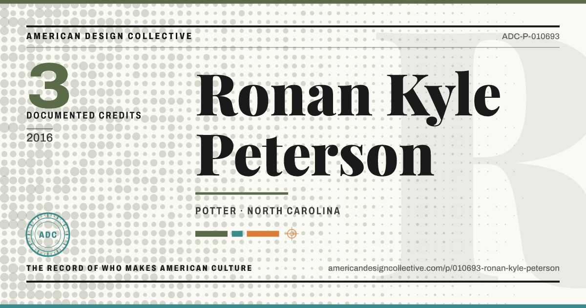 Registry card for Ronan Kyle Peterson: the ADC seal, Ronan Kyle Peterson, and how much is on record.