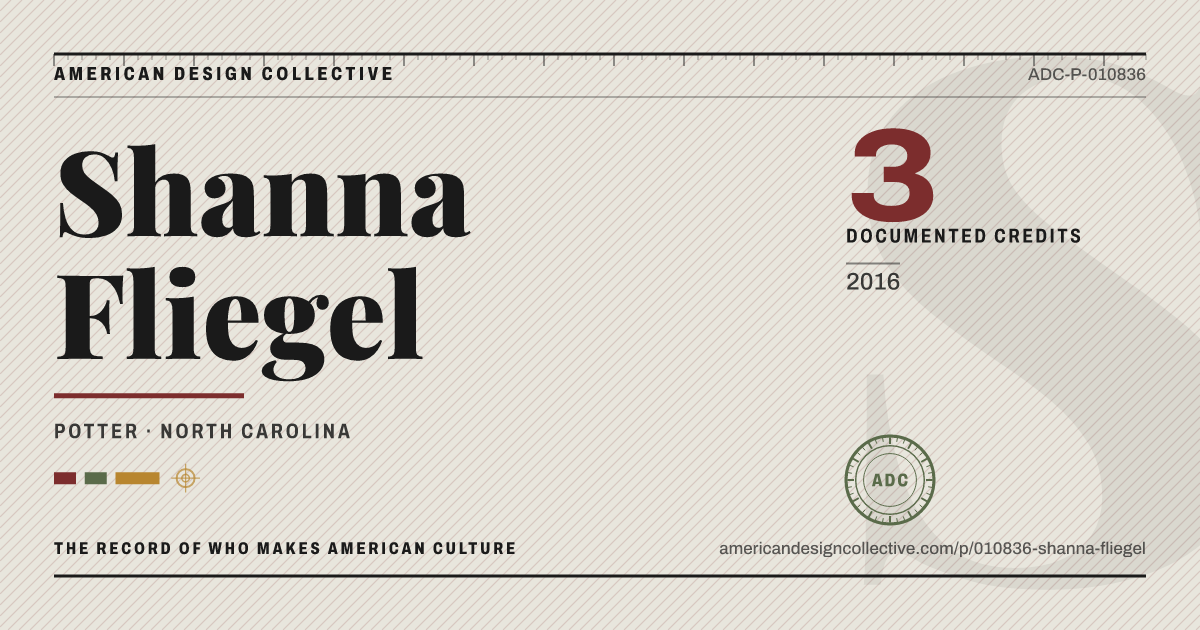 Registry card for Shanna Fliegel: the ADC seal, Shanna Fliegel, and how much is on record.