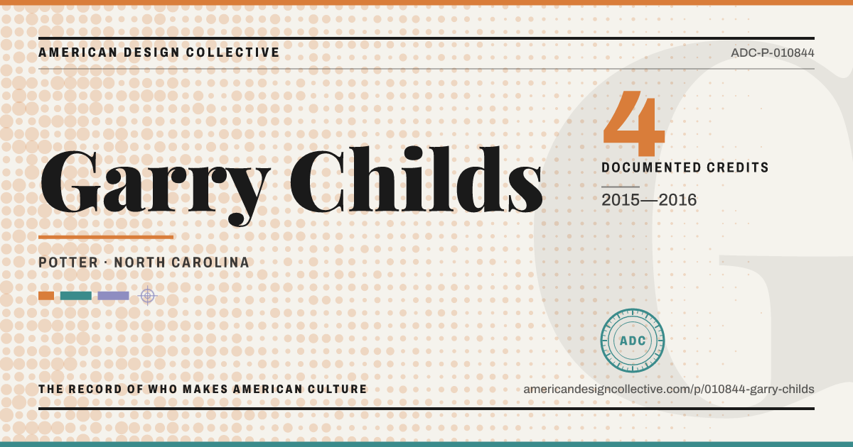Registry card for Garry Childs: the ADC seal, Garry Childs, and how much is on record.