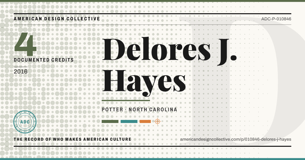 Registry card for Delores J. Hayes: the ADC seal, Delores J. Hayes, and how much is on record.