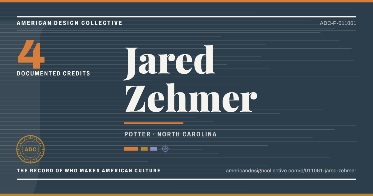 Registry card for Jared Zehmer: the ADC seal, Jared Zehmer, and how much is on record.
