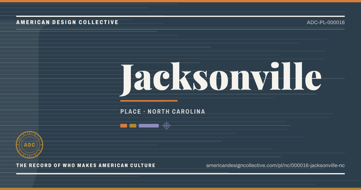 Registry card for Jacksonville: the ADC seal, Jacksonville, and how much is on record.