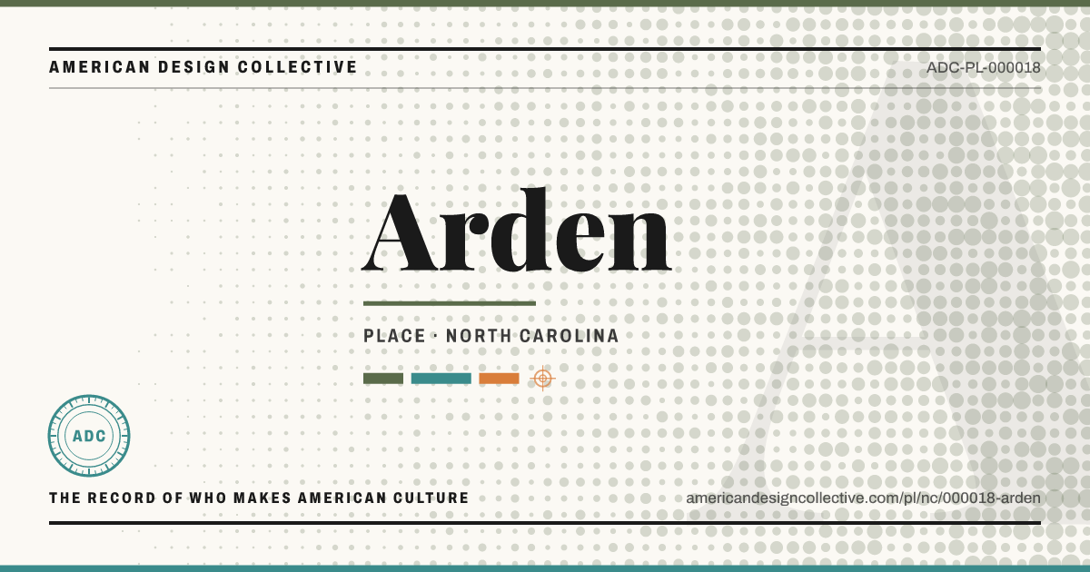Registry card for Arden: the ADC seal, Arden, and how much is on record.