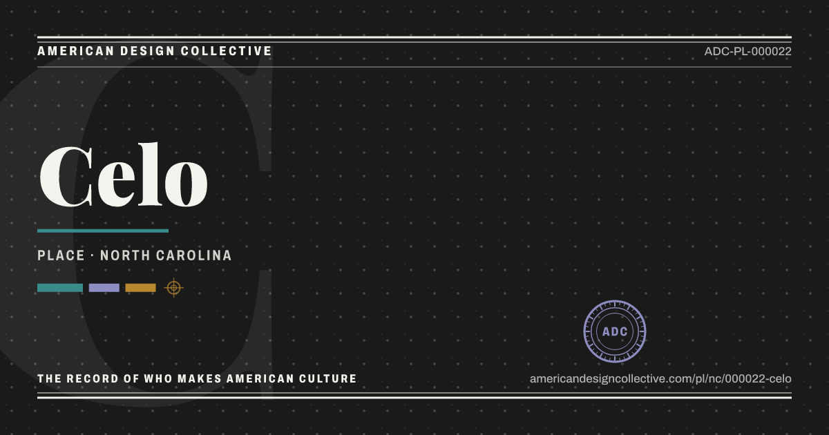 Registry card for Celo: the ADC seal, Celo, and how much is on record.