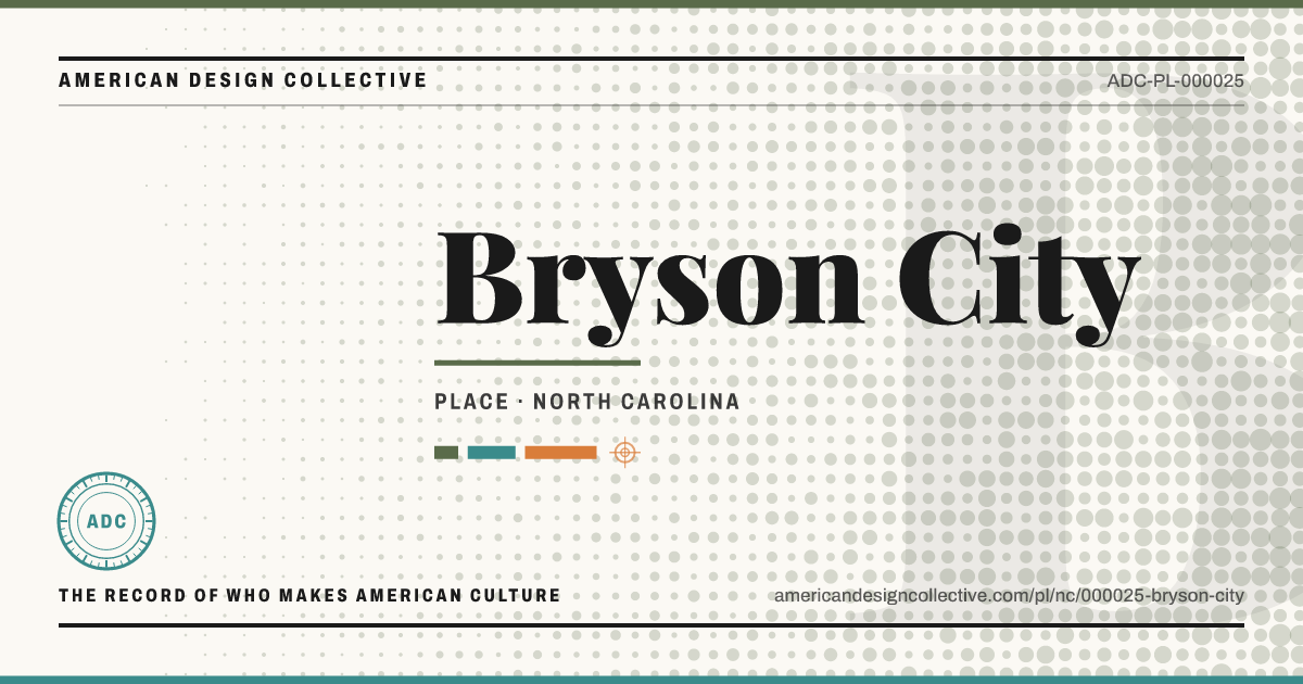 Registry card for Bryson City: the ADC seal, Bryson City, and how much is on record.