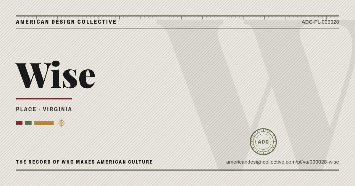Registry card for Wise: the ADC seal, Wise, and how much is on record.