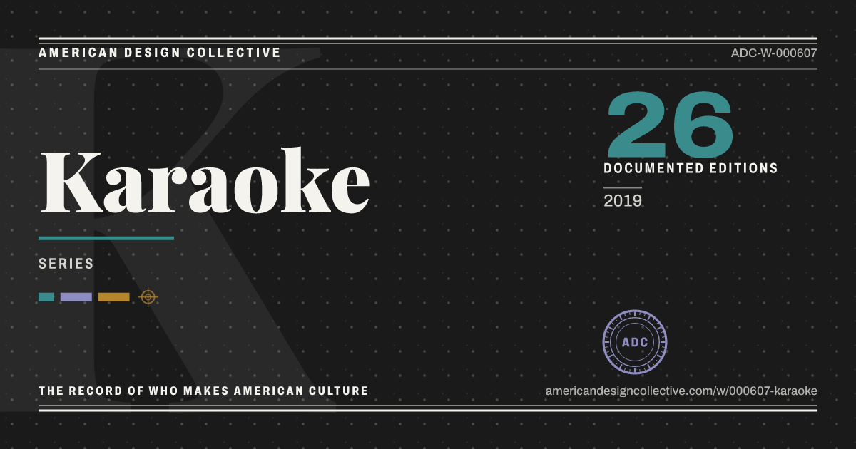 Registry card for Karaoke: the ADC seal, Karaoke, and how much is on record.