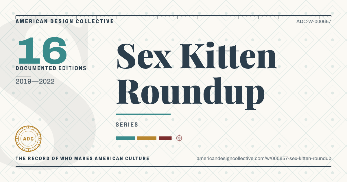 Registry card for Sex Kitten Roundup: the ADC seal, Sex Kitten Roundup, and how much is on record.
