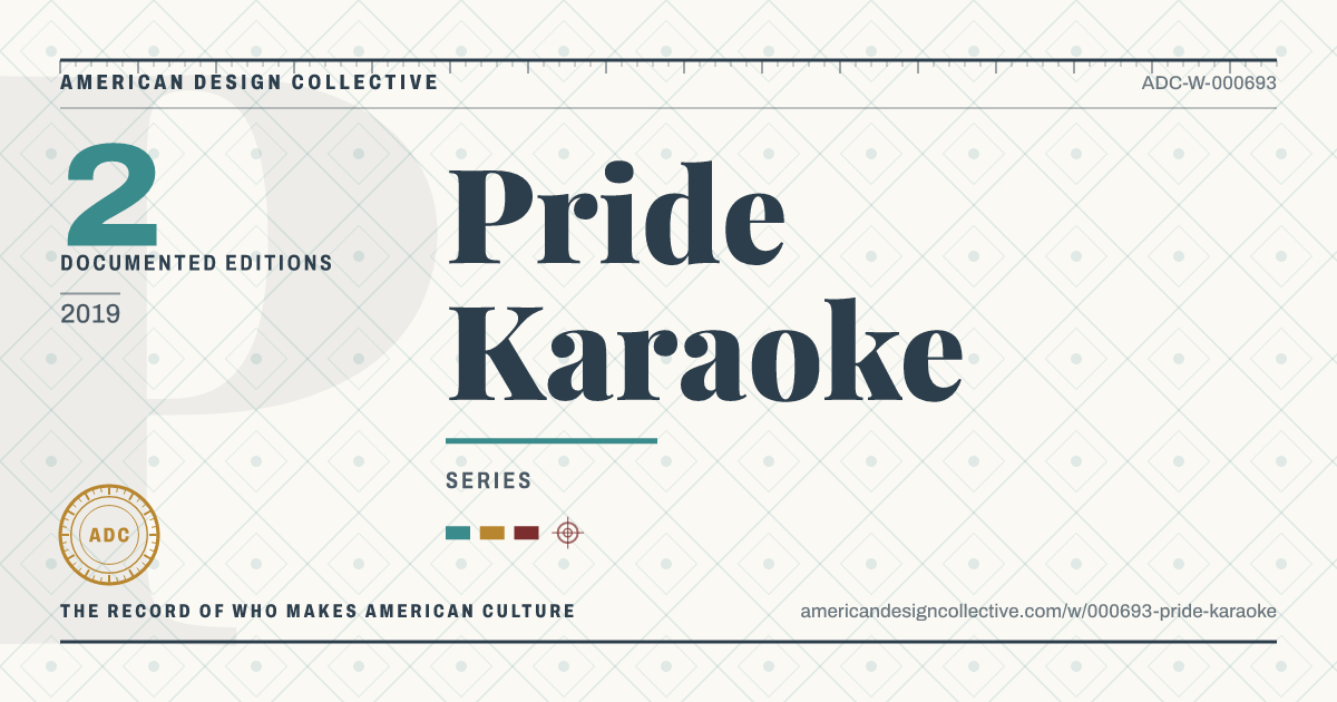 Registry card for Pride Karaoke: the ADC seal, Pride Karaoke, and how much is on record.