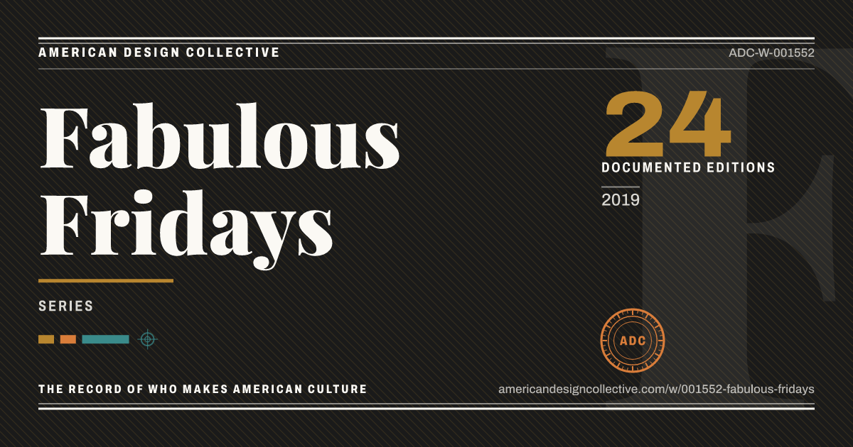 Registry card for Fabulous Fridays: the ADC seal, Fabulous Fridays, and how much is on record.