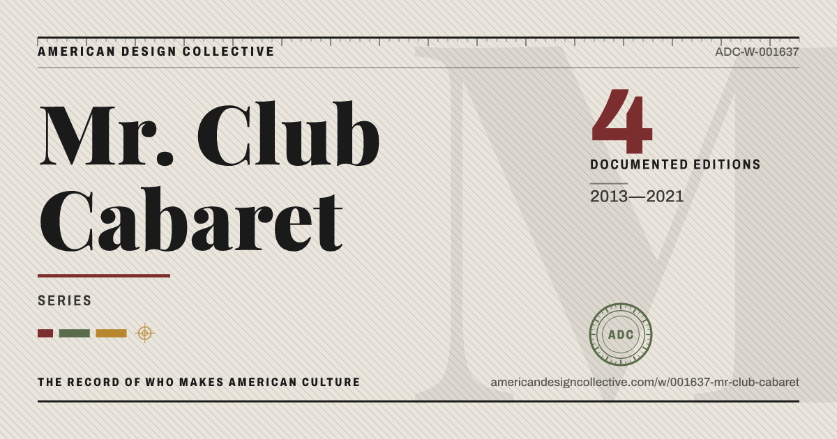 Registry card for Mr. Club Cabaret: the ADC seal, Mr. Club Cabaret, and how much is on record.