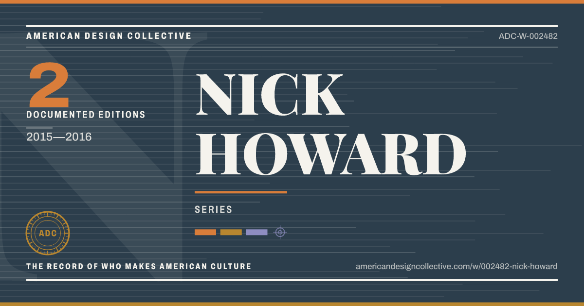 Registry card for NICK HOWARD: the ADC seal, NICK HOWARD, and how much is on record.