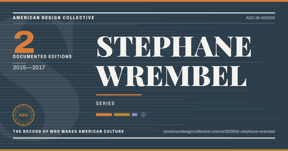 Registry card for STEPHANE WREMBEL: the ADC seal, STEPHANE WREMBEL, and how much is on record.