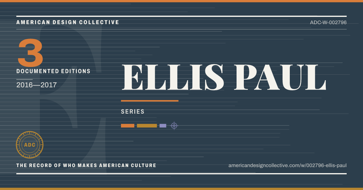 Registry card for ELLIS PAUL: the ADC seal, ELLIS PAUL, and how much is on record.