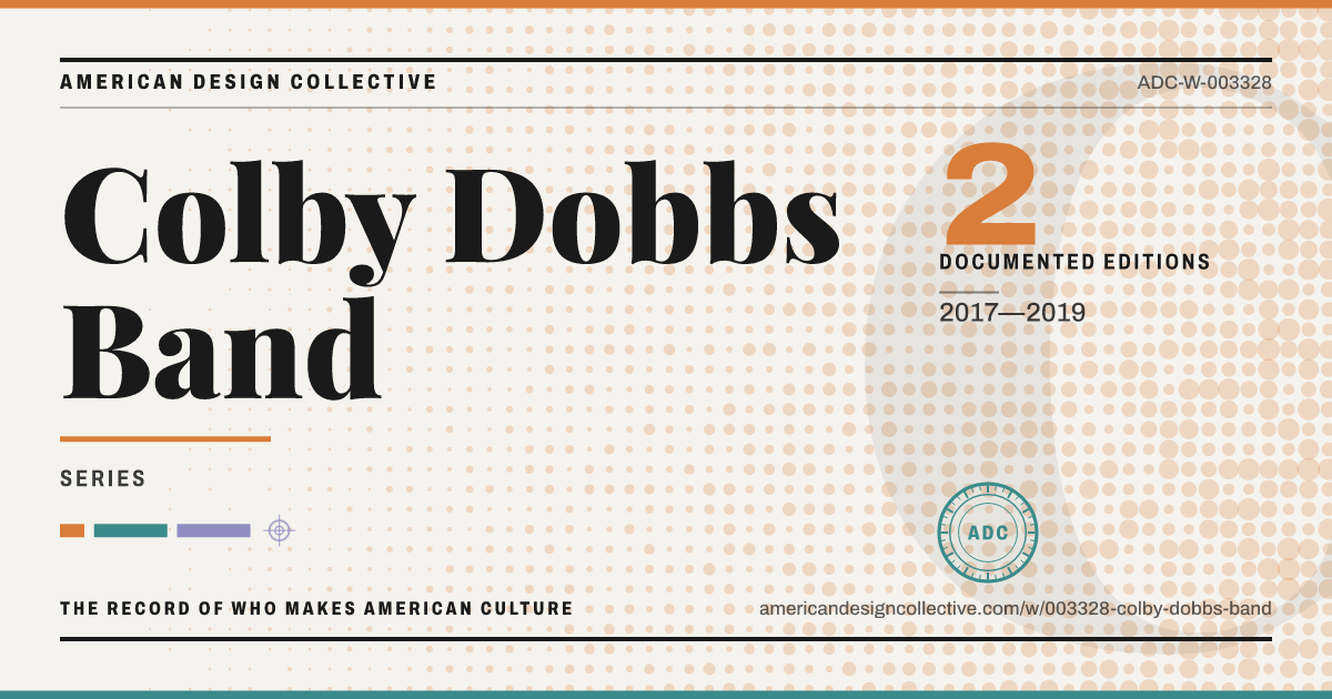 Registry card for Colby Dobbs Band: the ADC seal, Colby Dobbs Band, and how much is on record.