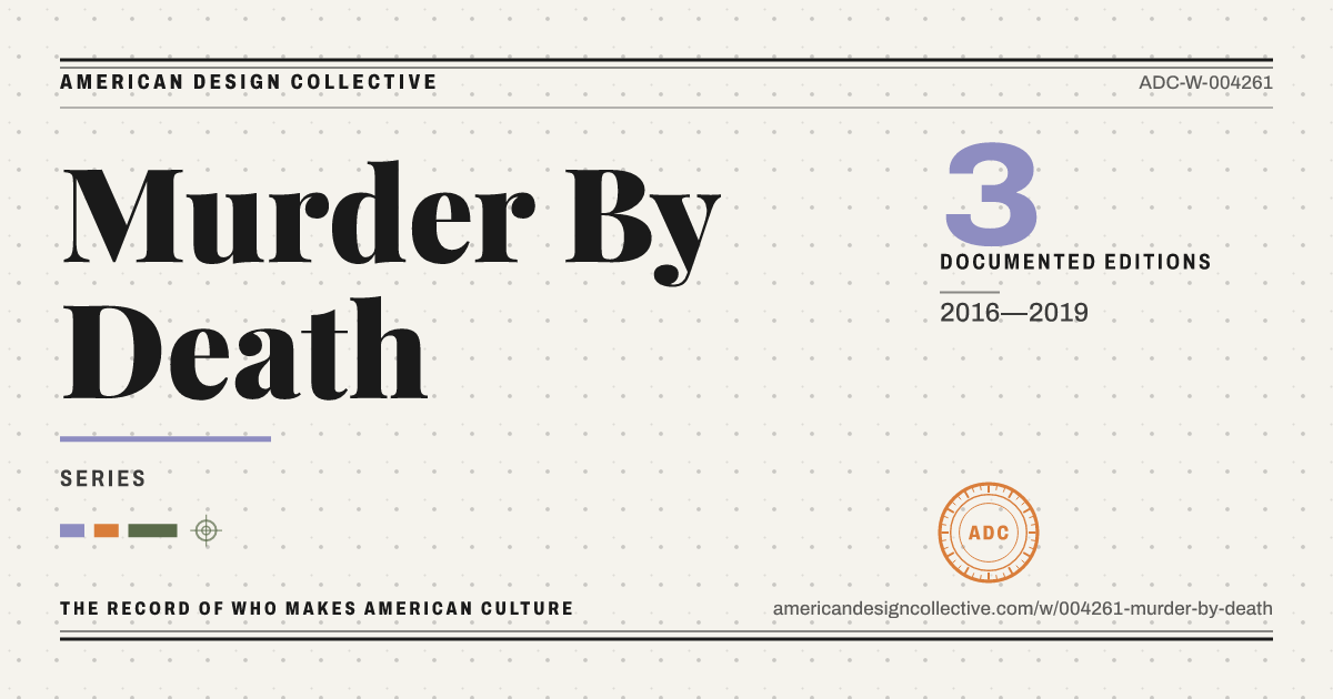 Registry card for Murder By Death: the ADC seal, Murder By Death, and how much is on record.
