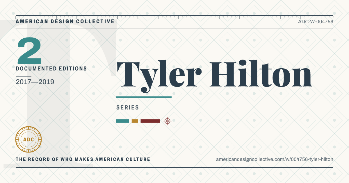 Registry card for Tyler Hilton: the ADC seal, Tyler Hilton, and how much is on record.