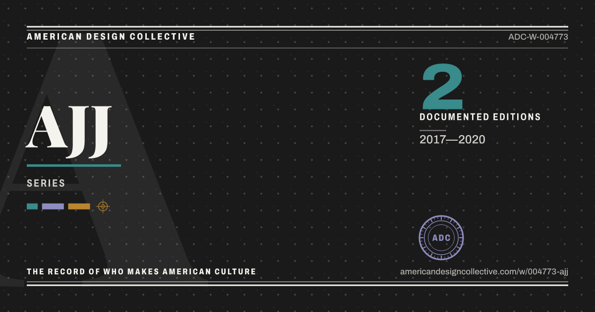 Registry card for AJJ: the ADC seal, AJJ, and how much is on record.