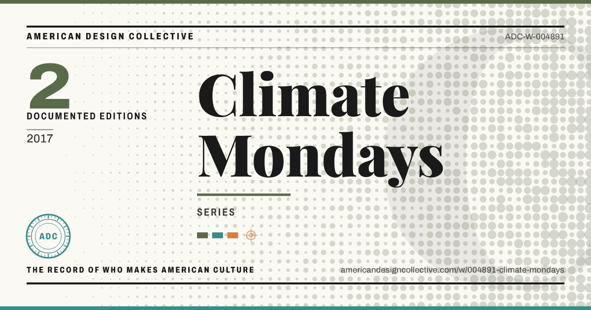 Registry card for Climate Mondays: the ADC seal, Climate Mondays, and how much is on record.