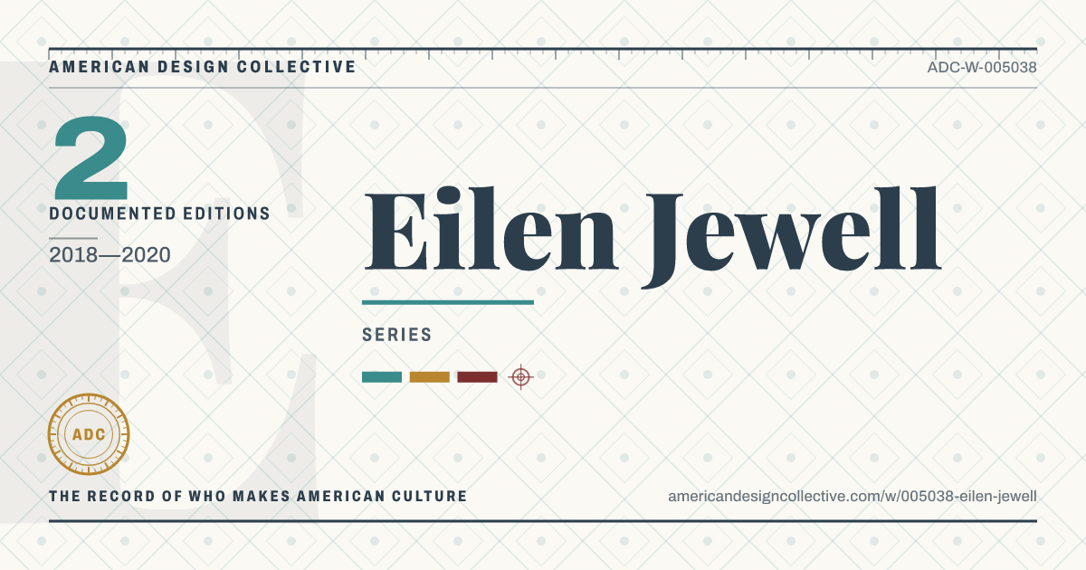 Registry card for Eilen Jewell: the ADC seal, Eilen Jewell, and how much is on record.