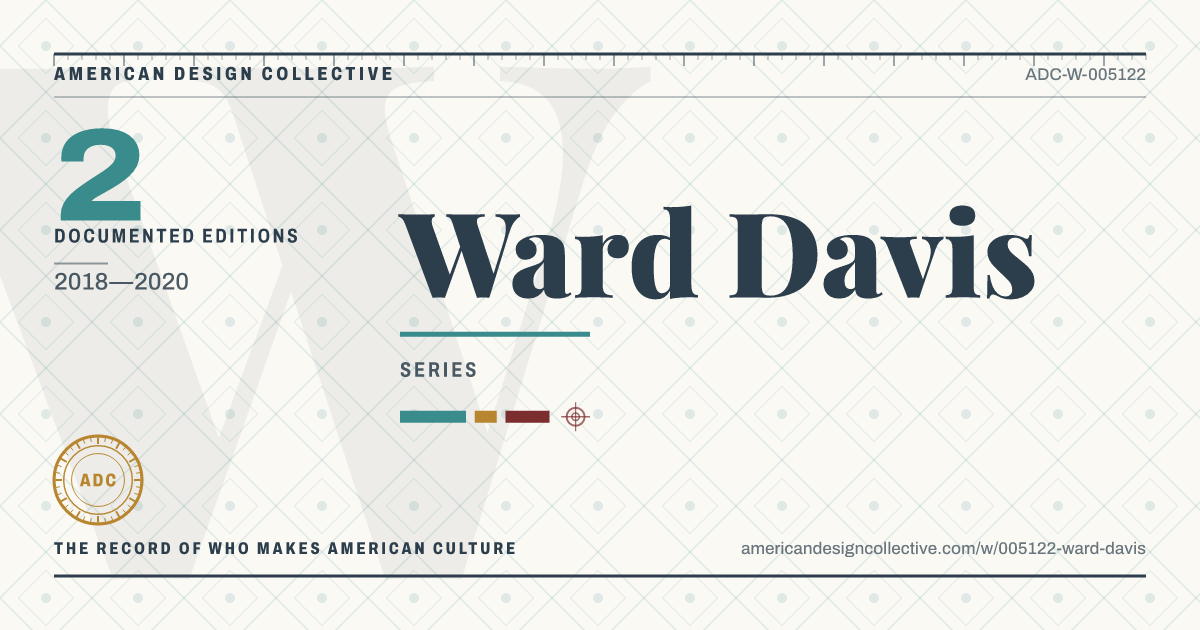 Registry card for Ward Davis: the ADC seal, Ward Davis, and how much is on record.