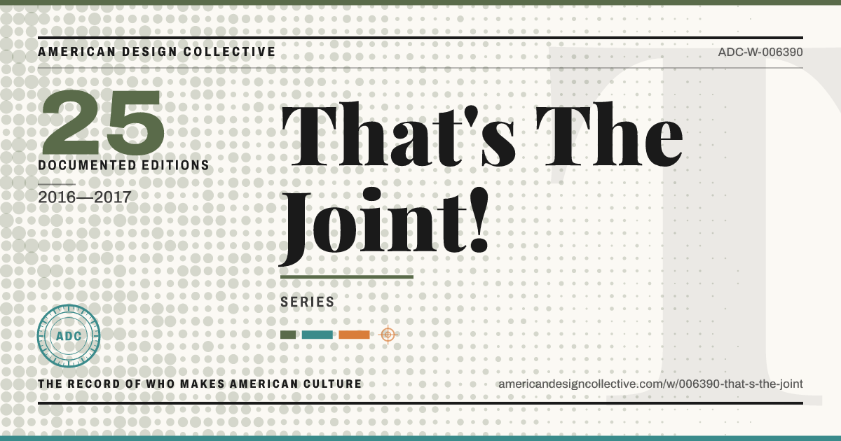 Registry card for That's The Joint!: the ADC seal, That's The Joint!, and how much is on record.