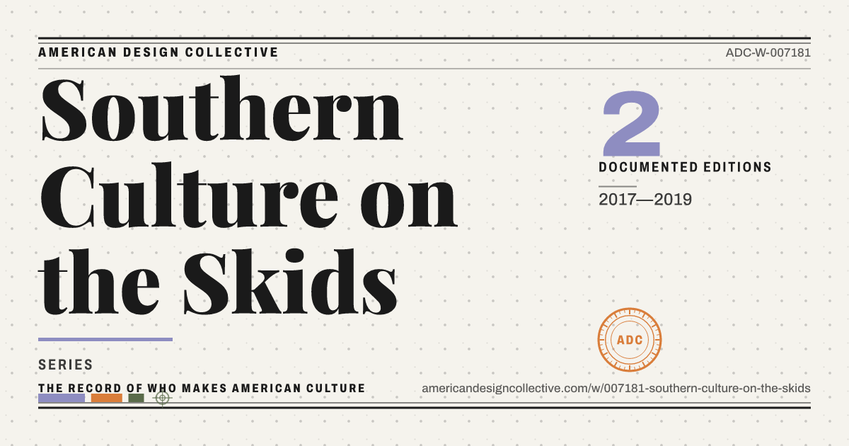 Registry card for Southern Culture on the Skids: the ADC seal, Southern Culture on the Skids, and how much is on record.