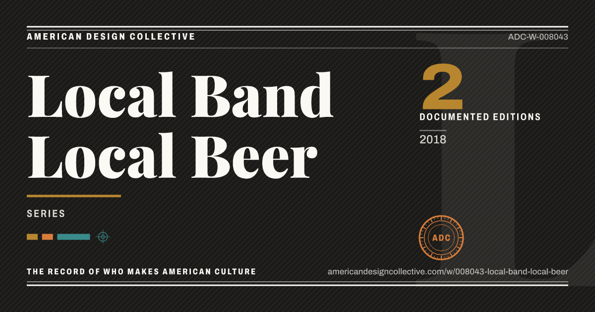 Registry card for Local Band Local Beer: the ADC seal, Local Band Local Beer, and how much is on record.