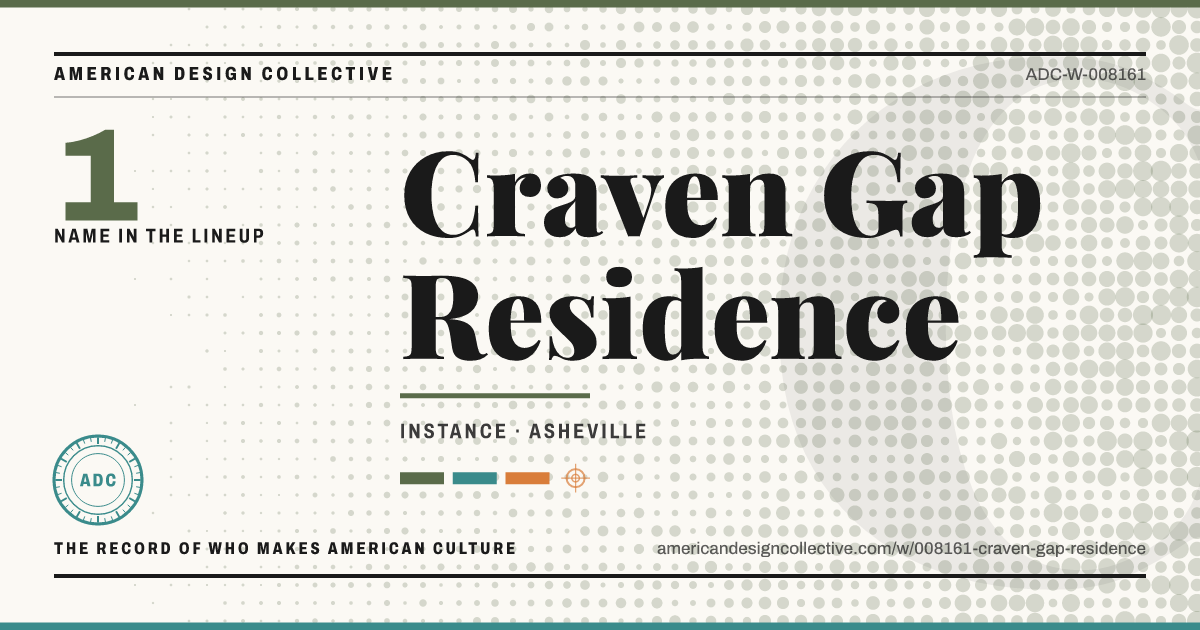 Registry card for Craven Gap Residence: the ADC seal, Craven Gap Residence, and how much is on record.
